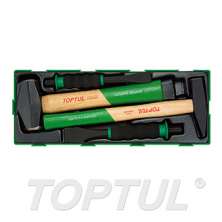 Hammer & Soft Grip Chisel Set