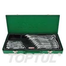 16PCS -METAL BOX -15 ํ Offset Hi-Performance Combination Wrench Set 0