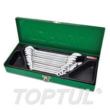 SIZE(mm) 10PCS -METAL BOX -Double Open End Wrench Set 0