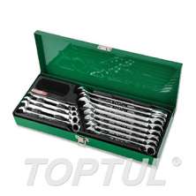 SIZE(mm) 12PCS -METAL BOX -Pro-Series Reversible Ratchet Combination Wrench Set 0