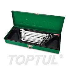 SIZE(mm) 8PCS -METAL BOX -Pro-Series Ratchet Combination Wrench Set