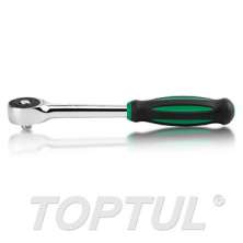 1/4",3/8"1/2" -Rotatory Ratchet Handle with Push-Through mechanism