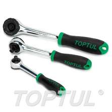 1/4",3/8",1/2" -Gearless Reversible Ratchet Handle with Quick Release