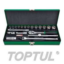 SIZE(mm) 20PCS -3/8" DR. 12PT Socket Set (METRIC)