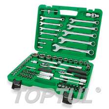 SIZE(mm) 82PCS -Professional Grade 1/4" & 1/2" DR. 6PT&12PT Flank Socket Wrench Set 0