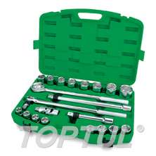 SIZE(mm) 21PCS -Professional Grade 3/4" DR. 6PT&12PT Flank Socket Set 0