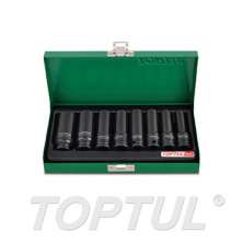 SIZE(mm) 8PCS -3/8" DR. 6PT Flank Deep Impact Socket Set 0