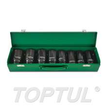 SIZE(mm) 8PCS -3/4" DR. 6PT Flank Deep Impact Socket Set