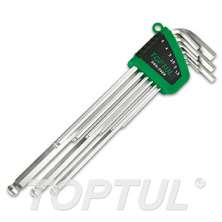 SIZE(mm) 9PCS -Extra Long Type Ball Point Hex Key Wrench Set