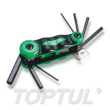 SIZE(mm) 7-in-1 -Folding Hex Key Wrench Set