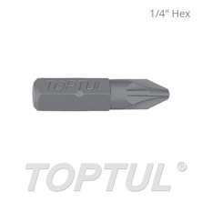 1/4" Hex Shank Pozi Insert Bits