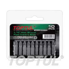 1/4" Hex Shank Pozi Insert Bits 0