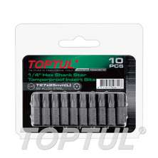 1/4" Hex Shank Star Tamperproof Insert Bits 0