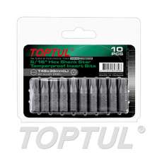 5/16" Hex Shank Star Tamperproof Insert Bits 0