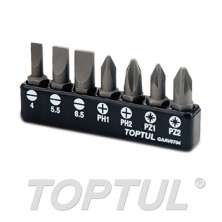 7PCS 1/4"(H) Screwdriver Bit Set