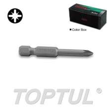 (L 50mm) 1/4" Hex Shank Pozi Power Screwdriver Bits