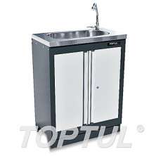 Sink with Faucet & Storage Cabinet 0