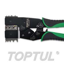 2-IN-1 Quick Interchangeable Ratchet Crimping Pliers (for Insulated and non-insulated terminals)