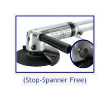 4",4-1/2",5" AIR ANGLE GRINDER (Stop-Spanner Free Series)