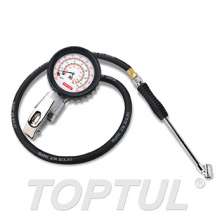 3-Function Tire Pressure Gauge W/ Dual Tire Chuck 0