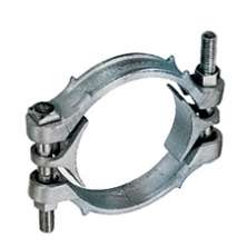 7/8 to 1 9/64 in. Size Range Zinc Plated Ductile Iron Double Bolt Hose Clamp