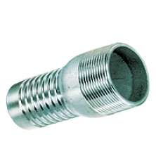 1/2 in. Size Hose Nipple (Zinc Plated Steel) NPT Thread 0