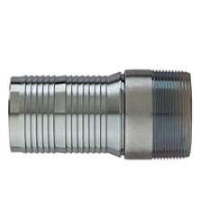 1 in. Size Interlocking Hose Nipple (Zinc Plated Steel), NPT Threads