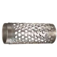 1 1/2 in. Size Long Round Hole Zinc Plated Steel Strainer (NPSM Threads) 